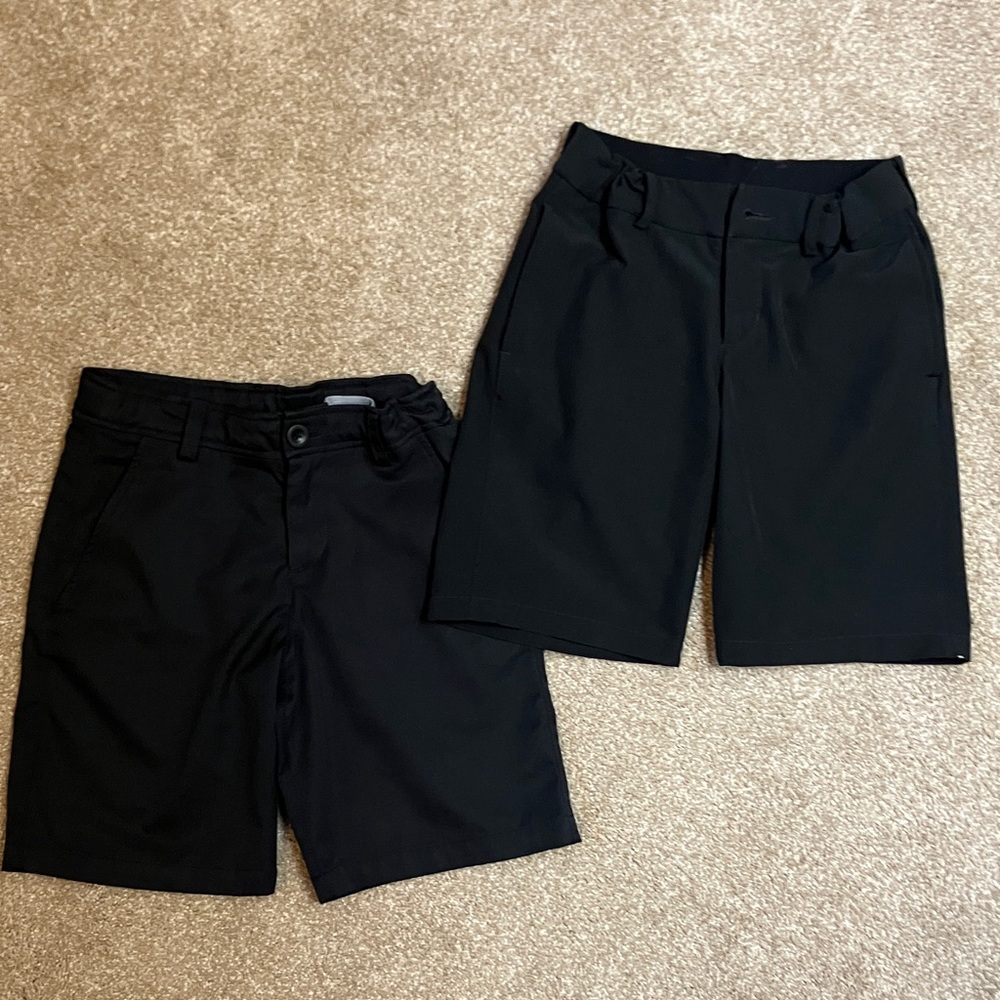 Boys Under Armour /Nike Dri fit golf shorts with Drawcord